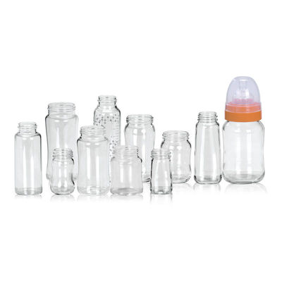 Hitzebeständige Borosilicat-Glas-Baby-Flasche des Nippel-200ml