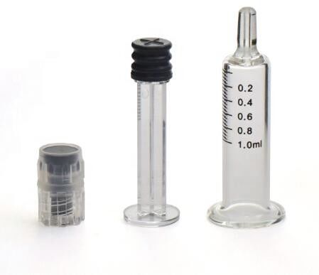 Latte-medizinische stoßsichere Glasspritze 3ML