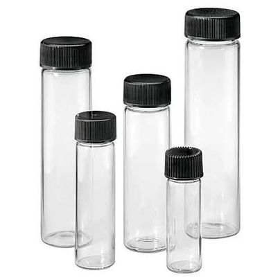 Schwarze phenoplastische Kappe neutrales 4.5ml 1 Dram-Schraubverschluss- Glasphiolen