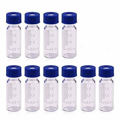 Silikon-Scheidewände Borosilicat-Glas-Vial Tights 20mmWhite Ptfe