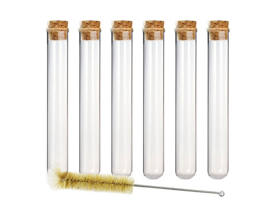 Niedriges Glasrohr Borosilicats 12mm Plastikkappe Tranparant