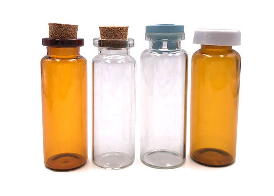 Feste H39 OD18 Borosilicat-Glasflasche des Gummistopfen-